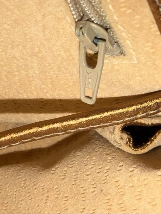 VENETTO By Ami Kahn VINTAGE 80s Snakeskin & Leather Gold/Silver/Bronze Two-Way - Picture 7 of 8